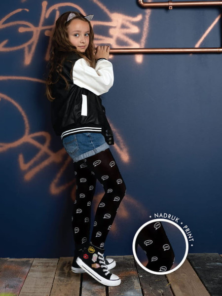 NOQ Oops Kinderstrumpfhose mit Aufschrift