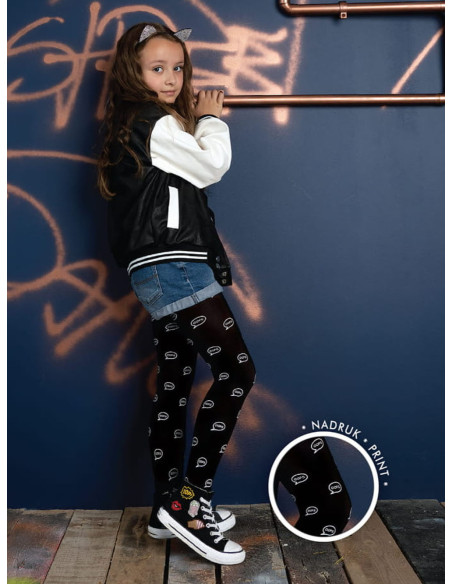 NOQ Oops Kinderstrumpfhose mit Aufschrift