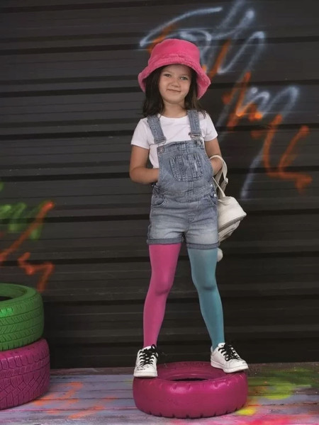 NOQ Rainbow zweifarbige Strumpfhose für Kinder