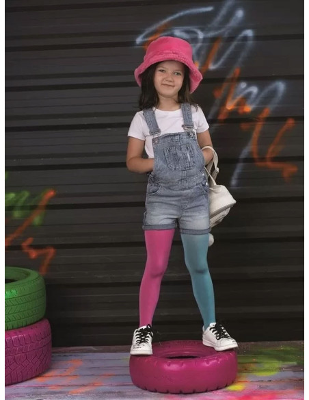 NOQ Rainbow zweifarbige Strumpfhose für Kinder